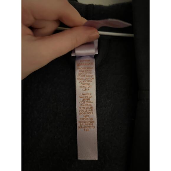 Savage X Fenty Robe‎ Unisex Women's Medium Black Hooded Showgirl Long Robe - Picture 8 of 14